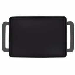Chasseur 14-in Enameled Cast Iron Rectangular Griddle - Caviar Grey thumbnail 2