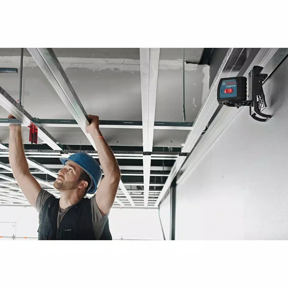 Bosch Line Laser Level Receiver with Mounting Bracket, Compatible with Bosch GLL Series
