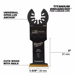 Milwaukee OPEN-LOK 6-Piece Universal Fit Oscillating Multi-Tool Blade Kit thumbnail 4