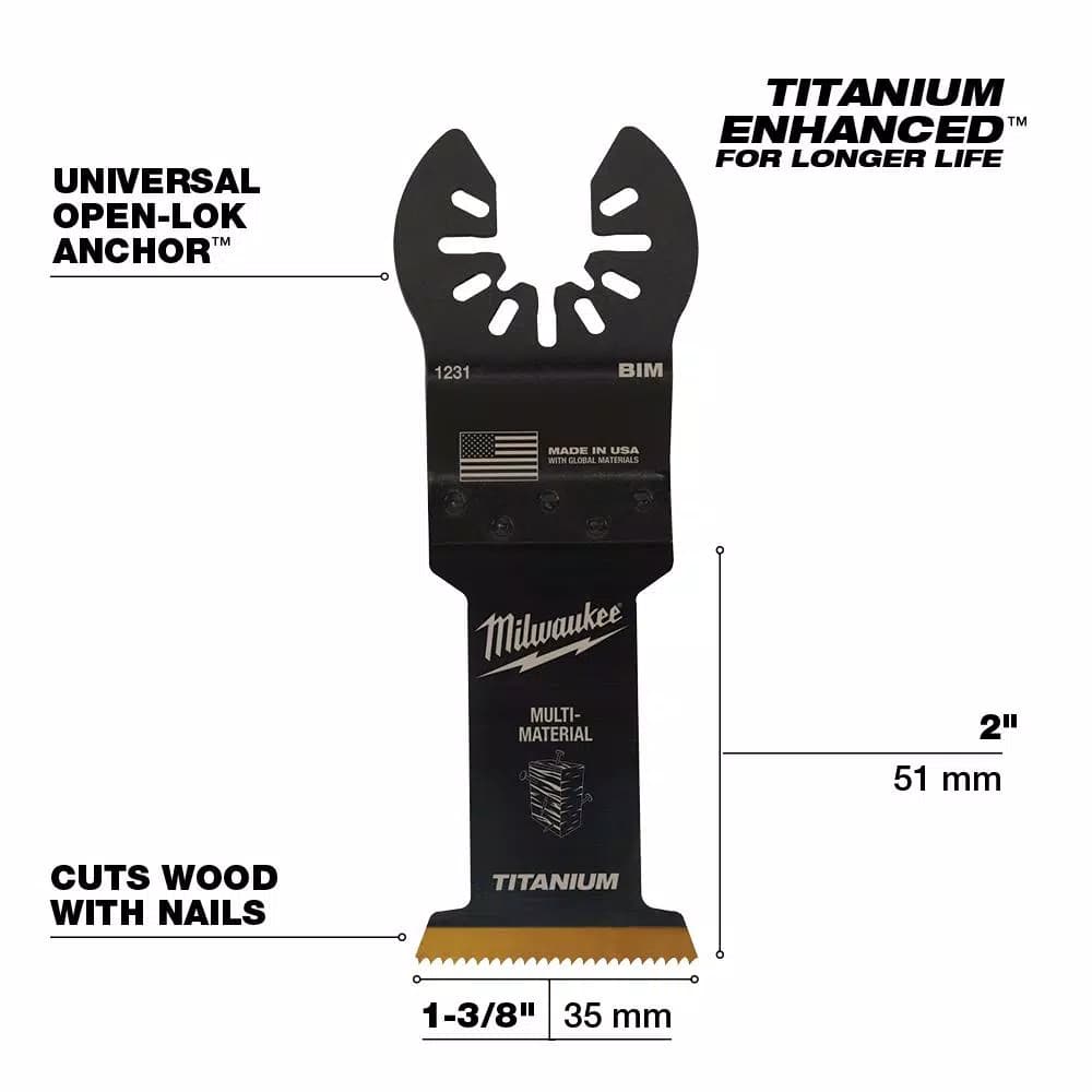 Milwaukee OPEN-LOK 6-Piece Universal Fit Oscillating Multi-Tool Blade Kit