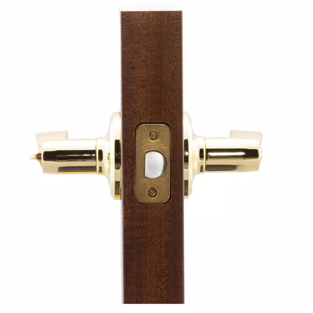 Copper Creek Waverlie Polished Brass Privacy Bed/Bath Door Lever