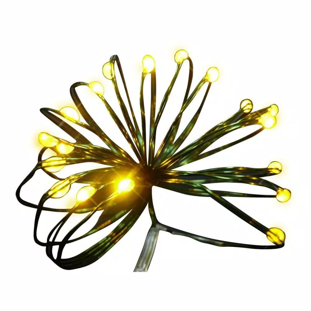 Starlite Creations 9 ft. 36-Light Battery Operated LED Ultra Slim Wire String Lights, Gold (Bundle of 2)