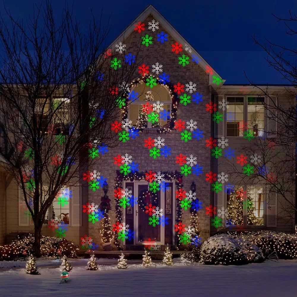 LightShow AppLights LightShow Projection Snowflakes Projector with 76 Effects and Remote