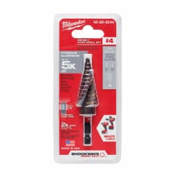 Milwaukee SHOCKWAVE 3/16 in. x 7/8 in. #4 Impact Duty Titanium Step Bit thumbnail 4