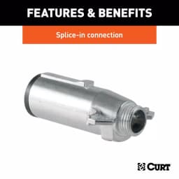 CURT 7-Way Round Trailer Connector Plug - Male End thumbnail 4