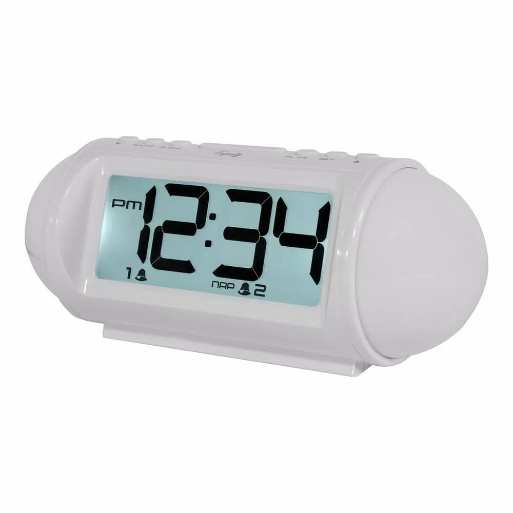 Equity by La Crosse 7.25 in. LED Mood Light Alarm Clock with Nature Sounds & MP3 Aux-Input
