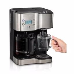 Hamilton Beach 12-Cup Programmable Coffee Maker and Hot Water Dispenser, Black thumbnail 2