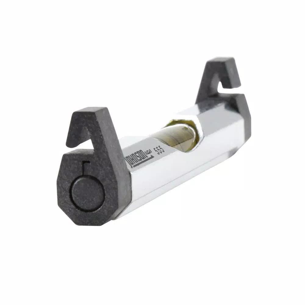 Johnson 3 in. Aluminum Line Level with Acrylic Yellow-Barrel Vial