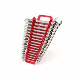 TEKTON 16-Piece Metric Angle Head Open End Wrench Set, 10-27 mm with Keeper thumbnail 1