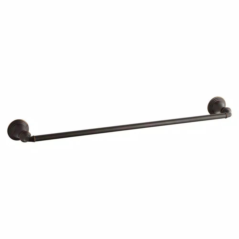 KOHLER Devonshire 3-Piece Bathroom Hardware Set - Towel Bar, Ring & Toilet Paper Holder - Oil-Rubbed Bronze