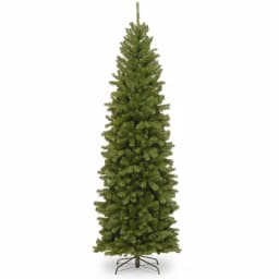 National Tree Company North Valley 9 ft. Spruce Pencil Slim Artificial Christmas Tree, Unlit, Green thumbnail 1