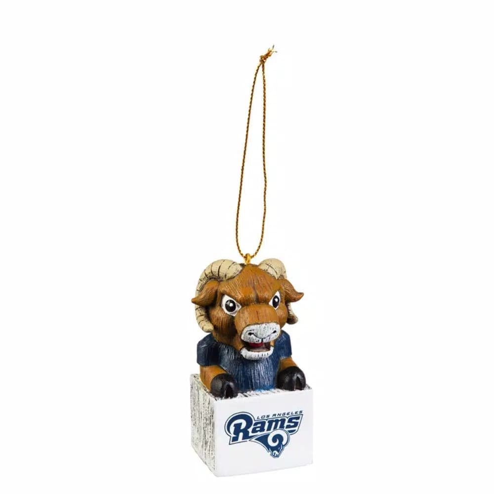 Team Sports America Los Angeles Rams NFL Mascot Tiki Totem Christmas Ornament