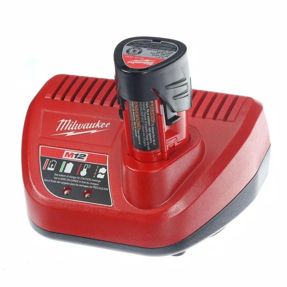 Milwaukee M12 FUEL 1/4 in. Hex Brushless Cordless Impact Driver Kit with (2) 2.0 Ah Batteries, Charger & Case
