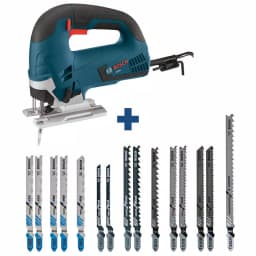 Bosch JS365 6.5 Amp Corded Variable Speed Top-Handle Jig Saw Kit with 15-Piece T-Shank Blade Set and Case thumbnail 1