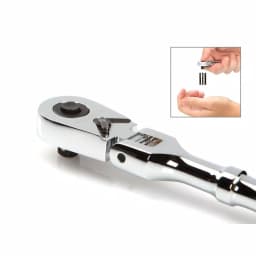 TEKTON 1/4 in. Drive x 6 in. Flex Quick-Release Ratchet with 90-Tooth Gear thumbnail 5