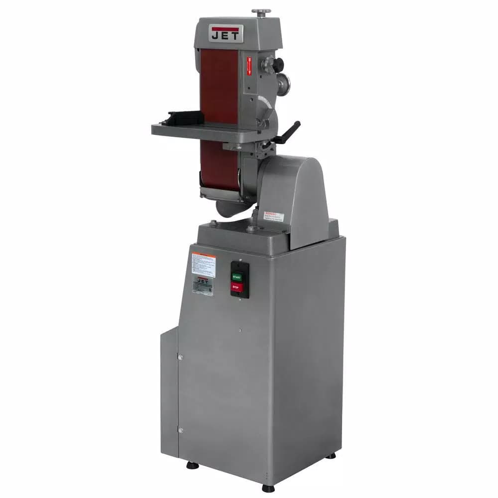 JET J-4300A 1.5 HP 6 in. x 48 in. Industrial Horizontal/Vertical Belt Sander with Closed Stand