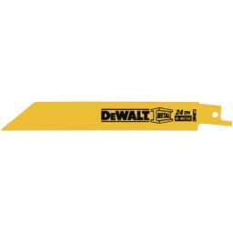 DEWALT 6 in. 24 TPI Bi-Metal Straight Back Reciprocating Saw Blades, 5-Pack thumbnail 4