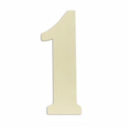 Jeff McWilliams Designs 18 in. Oversized Unfinished Wood Number 1 - Industrial Wall Decor thumbnail 1