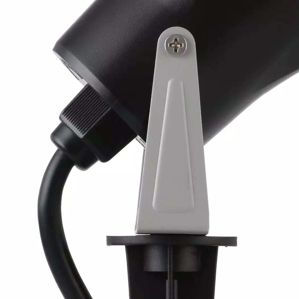 LightShow 10 in. White Projection Kaleidoscope LED Spotlight with Stake