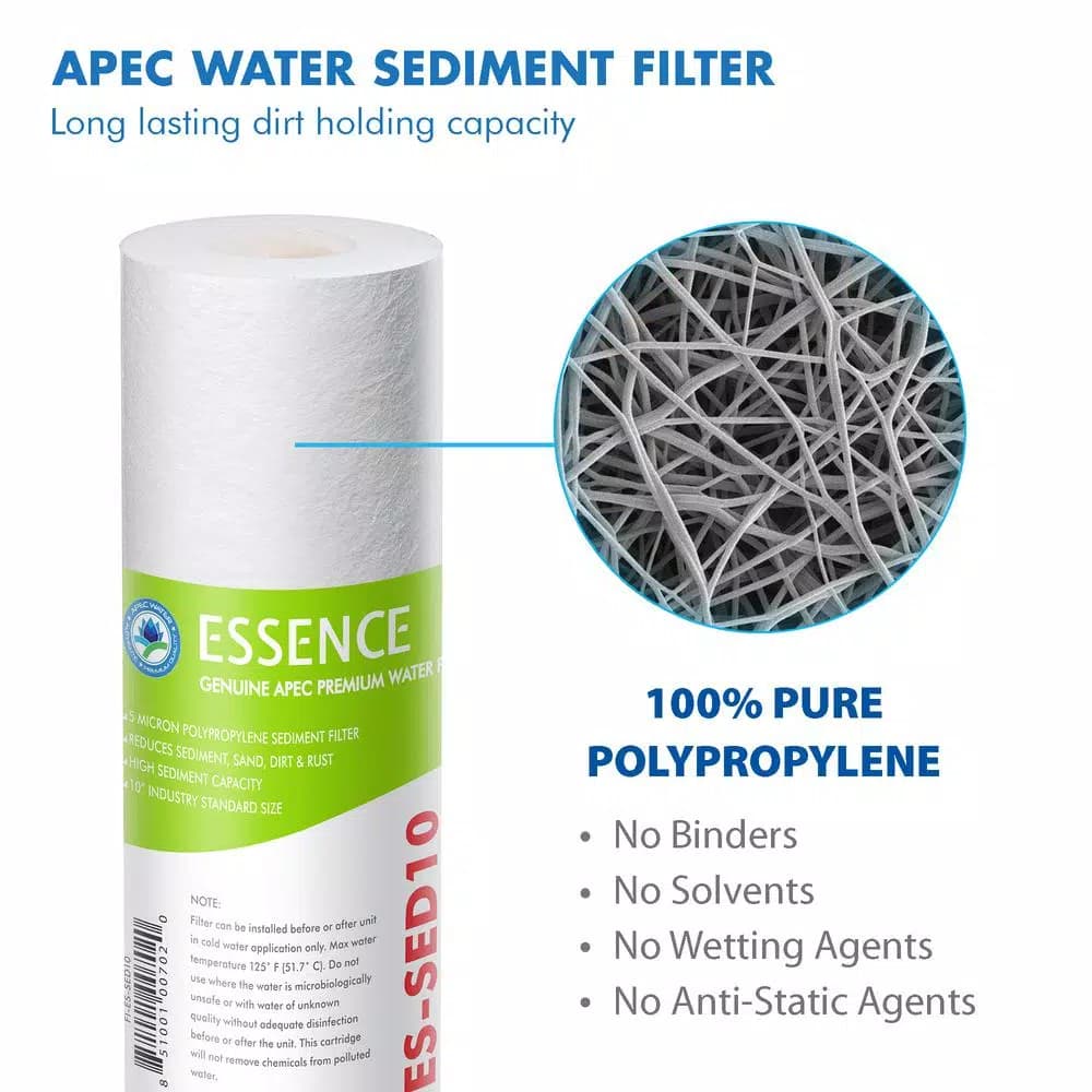 APEC Water Systems Essence 10 in. Replacement Pre-Filter Set with UV Bulb for ROES-UV75