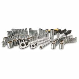 Stanley 123-Piece Socket Set with Ratchets, 3/8 in. and 1/4 in. Drive, Metric and SAE thumbnail 1
