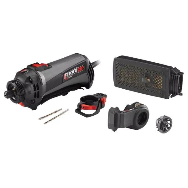 Rotozip RotoSaw+ 6 Amp Corded Variable Speed Spiral Saw Kit with Dust Vault (6-Piece)