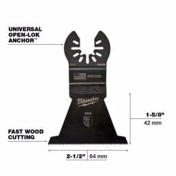 Milwaukee OPEN-LOK 6-Piece Universal Fit Oscillating Multi-Tool Blade Kit thumbnail 5