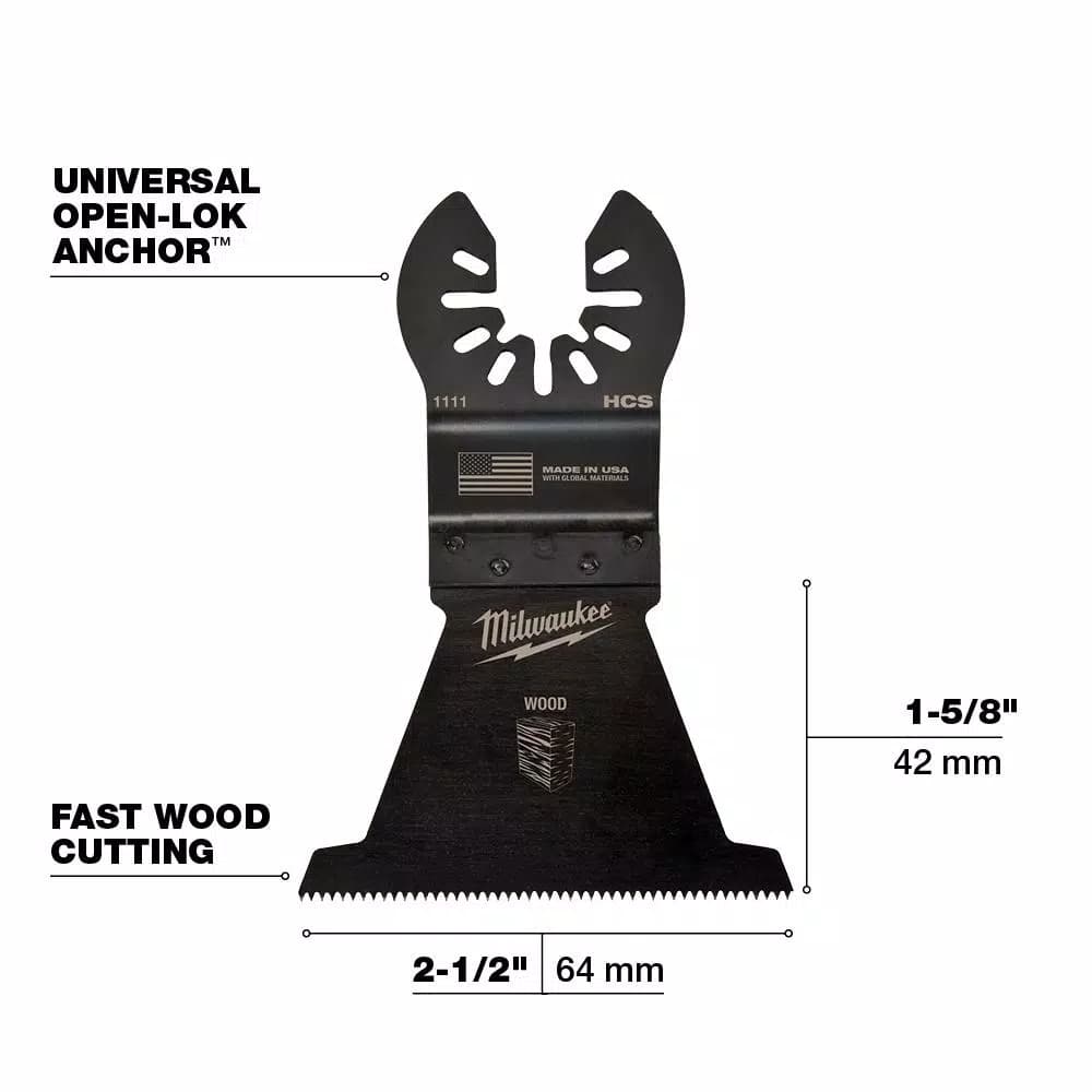 Milwaukee OPEN-LOK 6-Piece Universal Fit Oscillating Multi-Tool Blade Kit