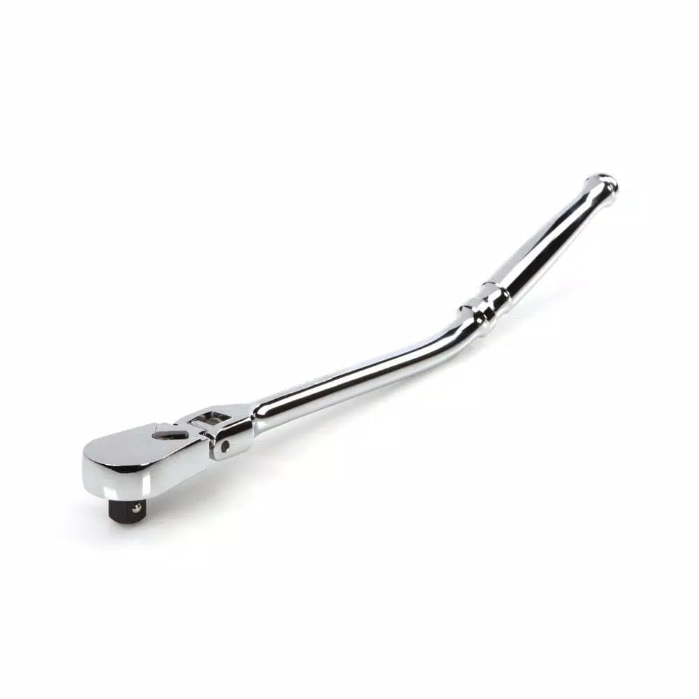 TEKTON 3/8 in. Drive x 12 in. Flex Head Bent Handle Ratchet, 90-Tooth