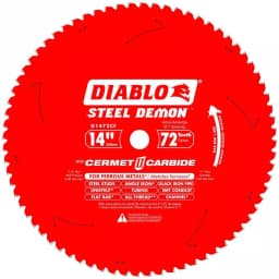 Diablo Steel Demon Cermet II 14 in. 72 TPI Carbide Circular Saw Blade for Ferrous Metals thumbnail 1