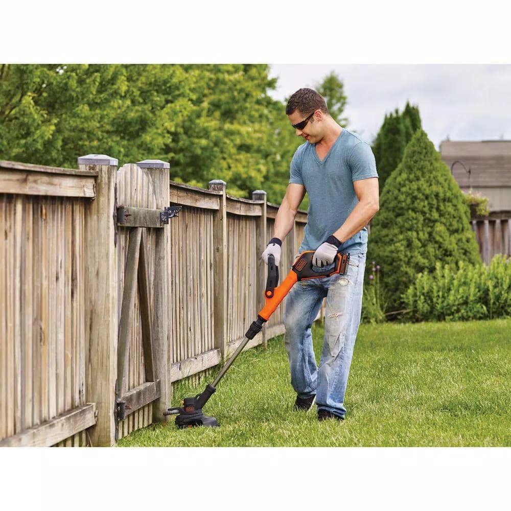 BLACK+DECKER 20V MAX 12 in. Cordless 2-in-1 String Trimmer and Edger with 2.5 Ah Battery and Charger