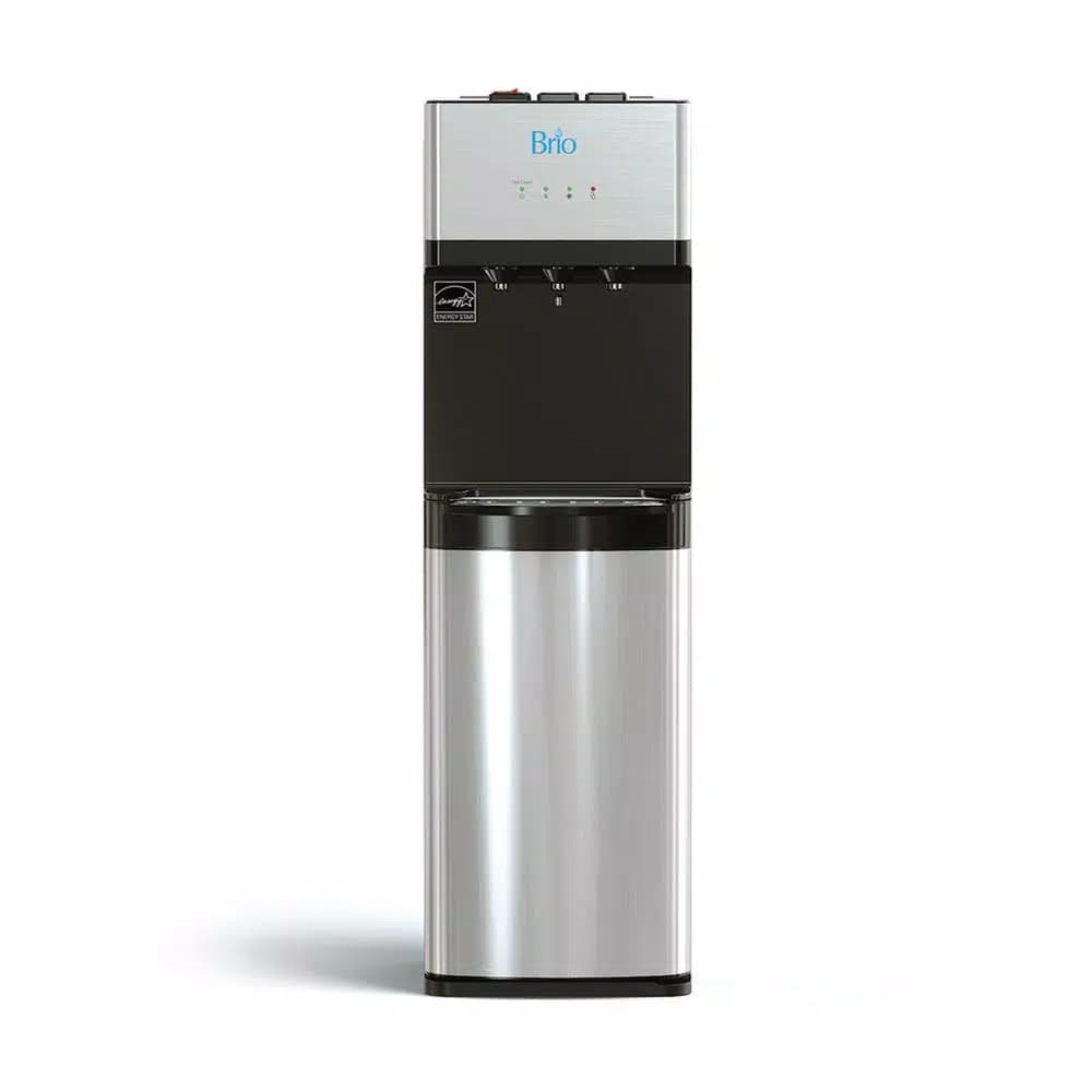 Brio Bottleless Water Cooler Dispenser, Stainless Steel, Hot & Cold, Self-Cleaning UV Light