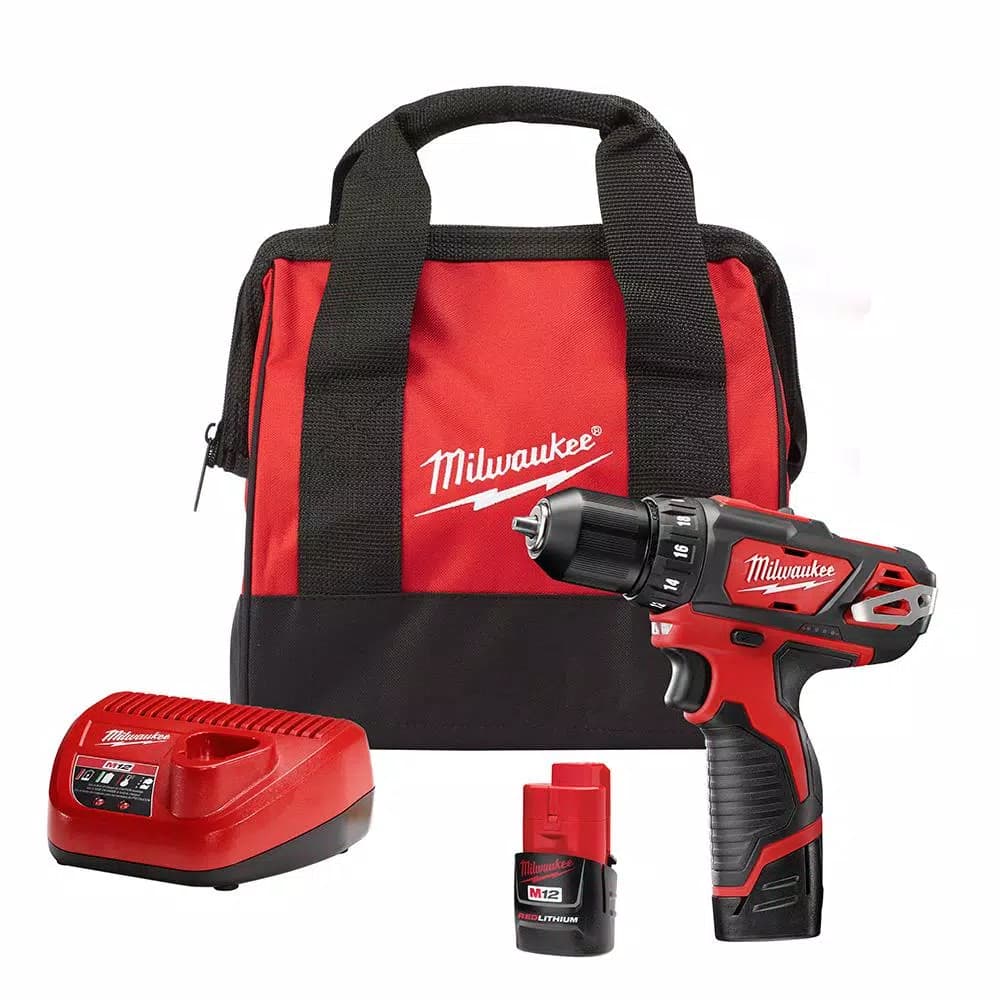 Milwaukee M12 12V Lithium-Ion Cordless 3/8 in. Drill/Driver and Oscillating Multi-Tool Kit
