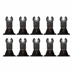 Milwaukee 2-1/2 in. High Carbon Steel Universal Fit Oscillating Multi-Tool Wood Blades, 10-Pack thumbnail 5
