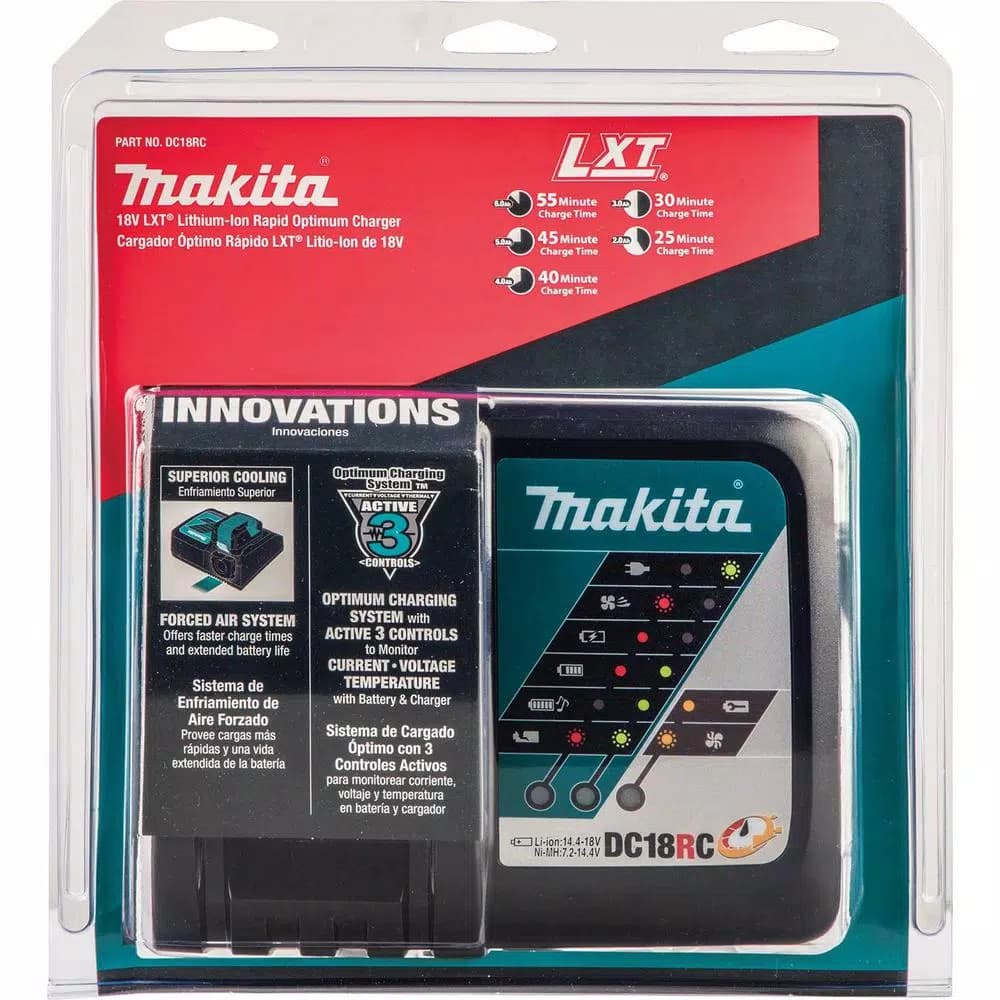 Makita 18V LXT Lithium-Ion 4.0 Ah Battery and Rapid Optimum Charger Starter Pack