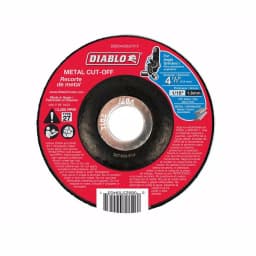 Diablo 4-1/2 in. Metal Cut-Off Disc, 1/16 in. Thickness, 7/8 in. Arbor, Type 27 Depressed Center thumbnail 1