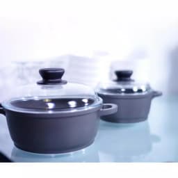Berndes Tradition 7.5 Qt. Round Cast Aluminum Nonstick Dutch Oven with Glass Lid, Gray thumbnail 3