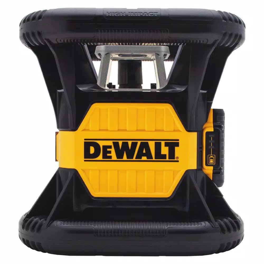 DEWALT 20V MAX Lithium-Ion Red Rotary Laser Level with Construction Tripod Bundle