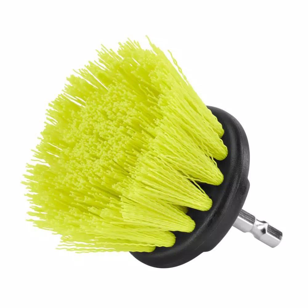 RYOBI Medium Bristle Brush Cleaning Accessory Kit, 2-Piece Hex Shank
