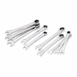 Husky 10-Piece Ratcheting Combination Wrench Set, SAE and Metric thumbnail 3