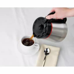 Hamilton Beach 10-Cup Programmable Drip Coffee Maker with Thermal Carafe, Black and Stainless Steel thumbnail 4