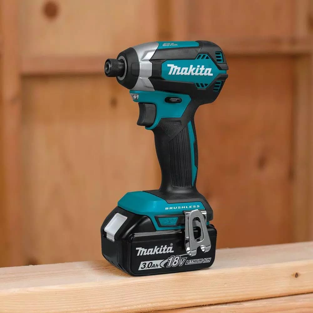 Makita 18V LXT Brushless Cordless 2-Piece Combo Kit with 3.0Ah Batteries, Drill/Driver and Impact Driver