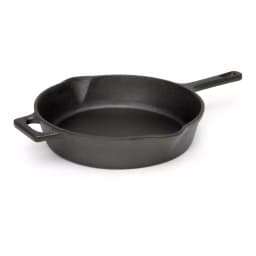 Ecolution Farmhouse 9.5 in. Cast Iron Frying Pan, Pre-Seasoned Black thumbnail 1
