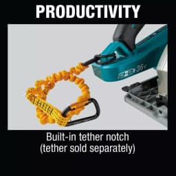 Makita 18V X2 LXT Brushless 7-1/4" Cordless Circular Saw Guide Rail Compatible Base (Tool-Only) thumbnail 12