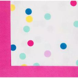 Sugar Plum Party SugarPlum Confetti Paper Lunch Napkins, 32-Piece Multi-Color Set thumbnail 2