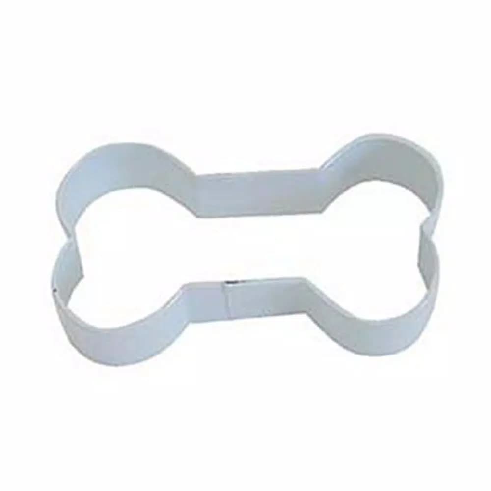 Cybrtrayd-R&M 12-Piece Dog Bone Cookie Cutter Set, 3.5 in. White Polyresin