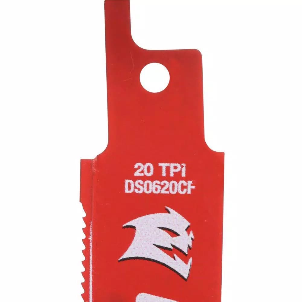 Diablo Steel Demon 6 in. Carbide Strip Reciprocating Saw Blade, 20 TPI for Thin Metal Cutting