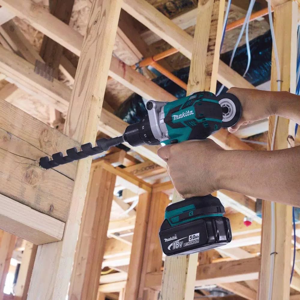 Makita 18V LXT Brushless Cordless 2-Piece Combo Kit (Hammer Drill & Impact Driver) with 5.0 Ah Battery
