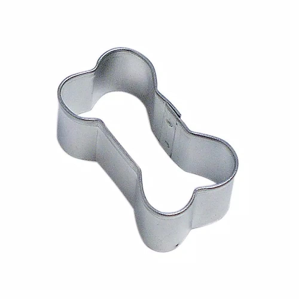 CybrTrayd-R&M 12-Piece Mini Dog Bone Cookie Cutter Set - Heavy-Duty Tinplated Steel