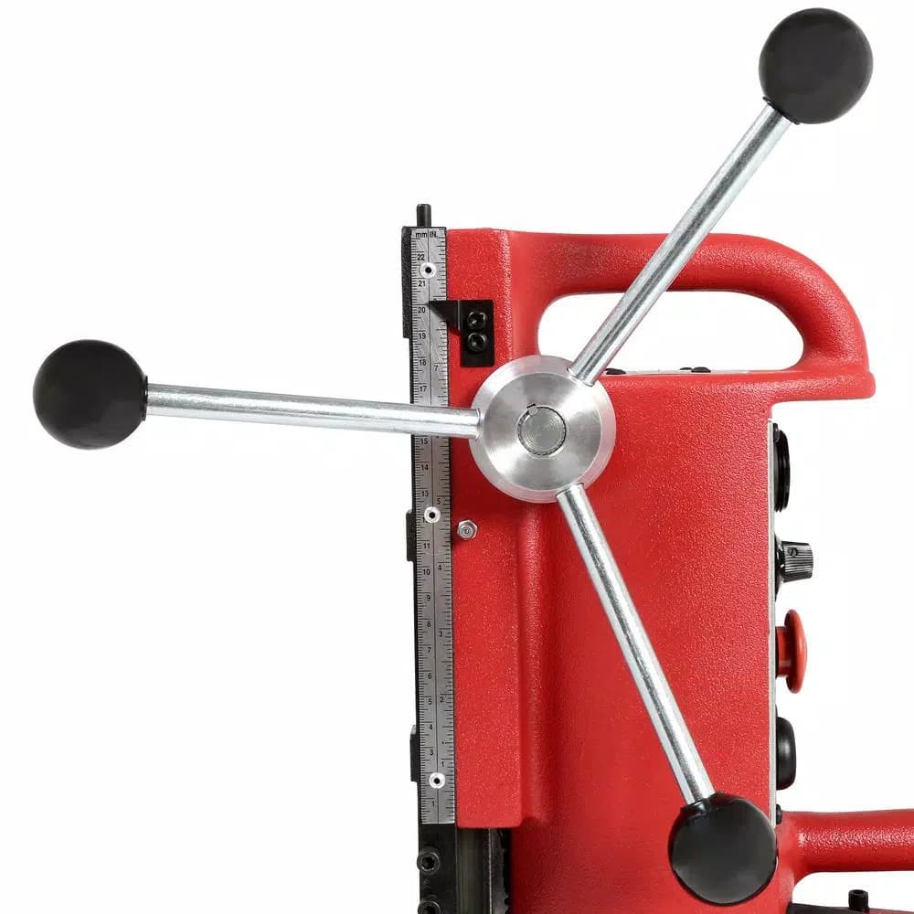 Milwaukee Electro-Magnetic Fixed Position Drill Press Base with 9 in. Drill Travel, Variable Speed